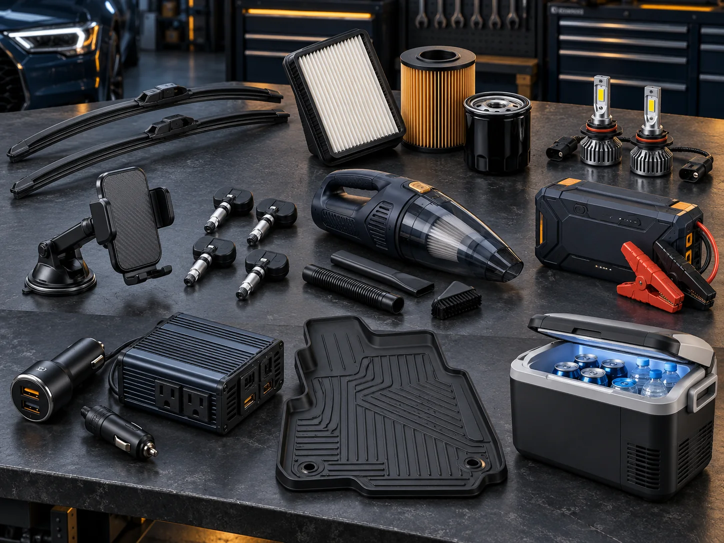 Automotive parts, finishes and vehicle-fitment configurations